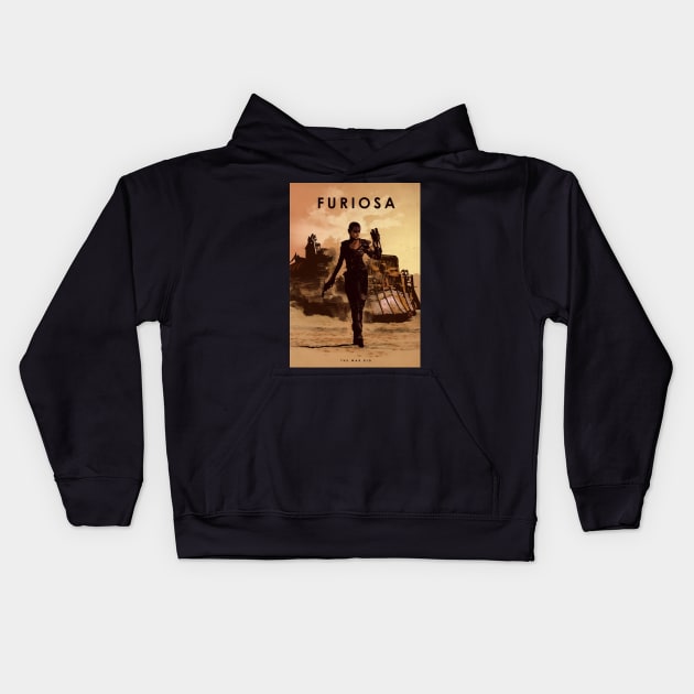 Imperator Furiosa - The War Rig - Car Legends Kids Hoodie by Great-Peoples